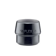 Halder 3202.060 Simplex Replacement Face Insert, Black Rubber 60 mm