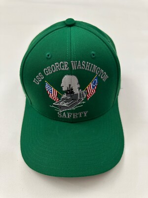 The Corps USS George Washington Safety Green Baseball Cap Hat One Size 