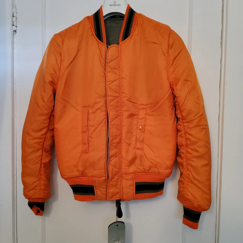 Opening Ceremony x Alpha Industries Reversible MA-1 Jacket Sage Sz XS UNISEX NWT - Image 4 of 4