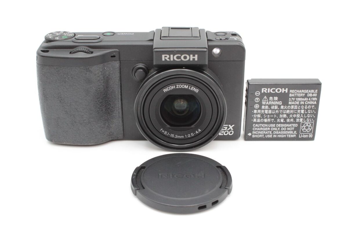 Ricoh Digital Camera GX200 Compact Digital Camera Black Ricoh Digital Camera GX200 Compact Digital Camera Black