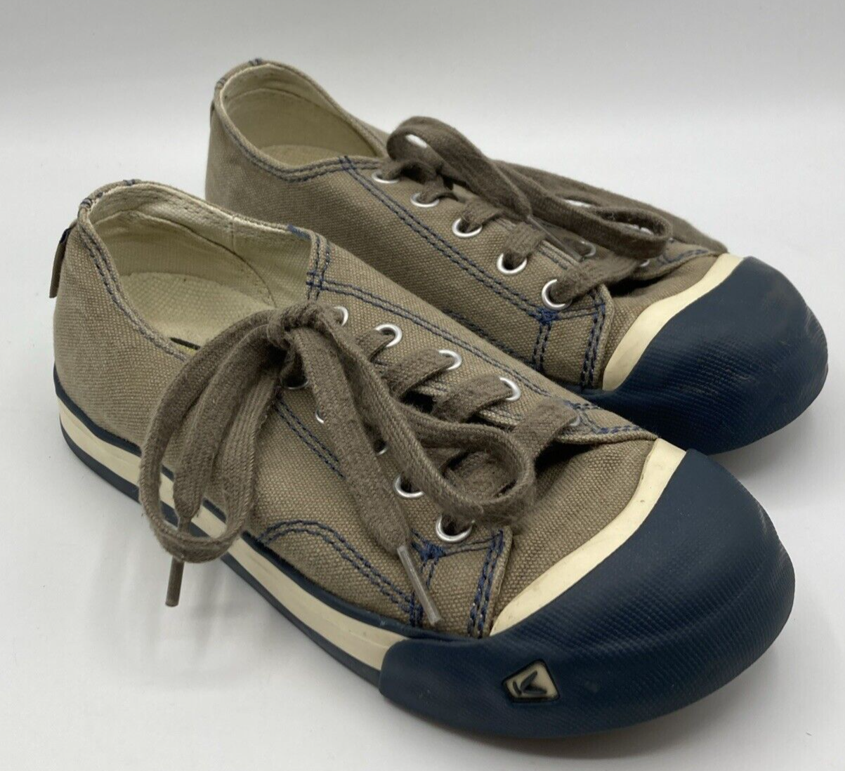 Scarpe da ginnastica Keen Youth Coronado taglia 1 grigio tela stringate punta in gomma