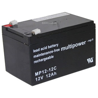 Blei Gel Akku 12V 12Ah AGM für Rolektro Eco City Fun 20 Ranis EFun 800W Aero V.5