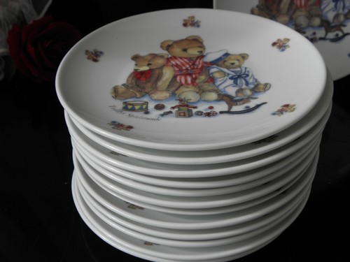 1 Kuchenteller Frühstück Reutter Porzellan Bear Henry and Friends Bärchenteller - Picture 2 of 6