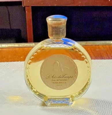 Bottle Of Eau De Toilette Splash Nina Ricci L Air Du Temps Paris Used