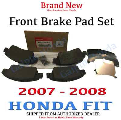  2007-2008 Honda FIT HATCHBACK Genuine Factory OEM Front Brake Pad Set