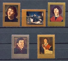 35849) POLAND 1973 MNH** Copernicus 5v. Scott# 1956/60