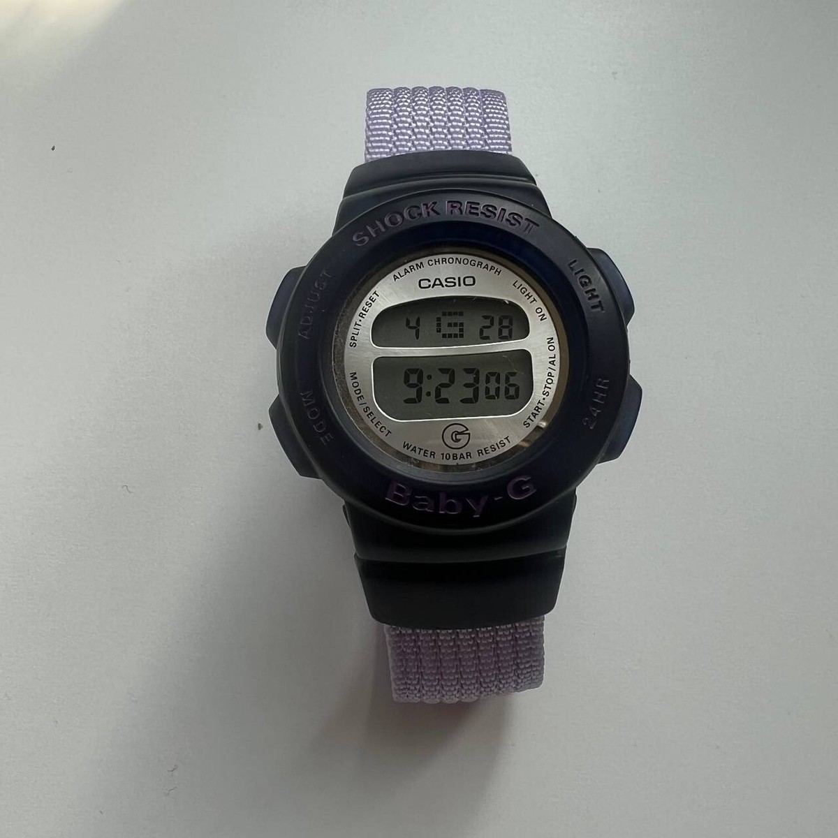 1998 RARE Casio Baby-G BG-330 / 1524 navy and lilac colour mint