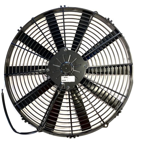 SPAL 30100400 16" Puller Fan 12 Volt Low Profile Straight Blade 1074 cfm - Picture 2 of 5