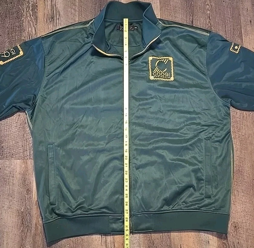 Chaqueta Coogi Verde Australia 1969 Cremallera Completa Bolsillos con Cremallera Logo Para Hombre Talla XXXL 3XL Foto 3 de 4