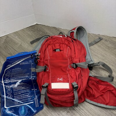 High Sierra Gamma 14L Hydration Hiking Cycling Backpack red NO