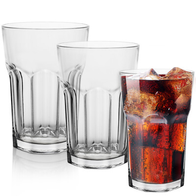 Trinkgläser Set 6/12 Wassergläser 270/350/410ml Latte Macchiato Gläser Cocktail
