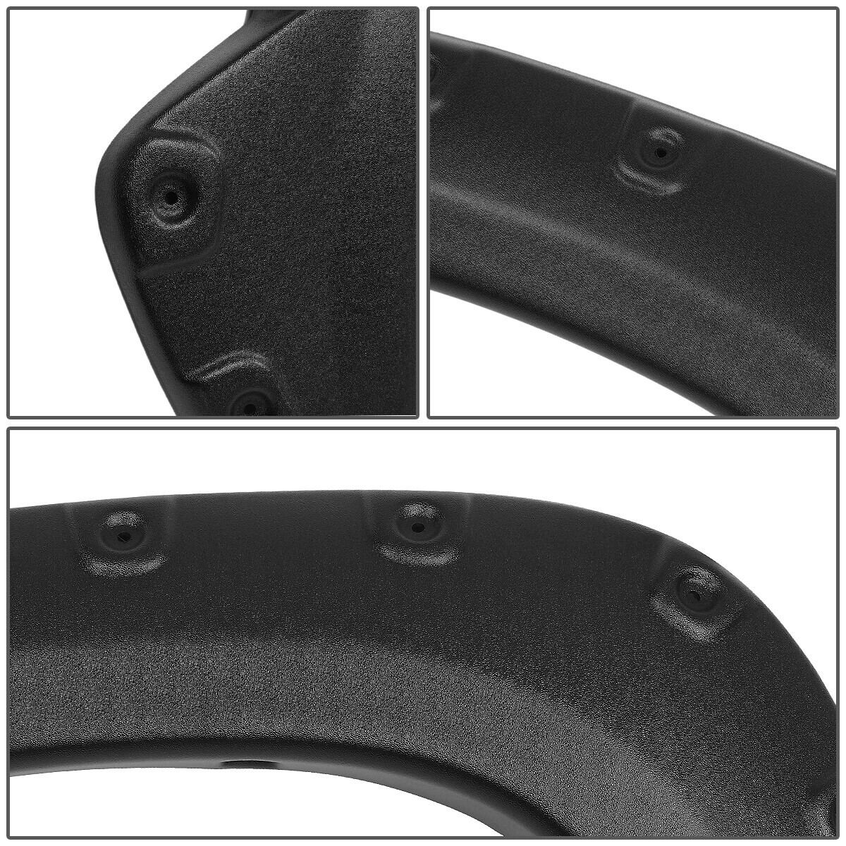 Newpoint Motor Pocket Rivet Fender Flares – For 2010-2018 Ram 2500 3500 FleetSide