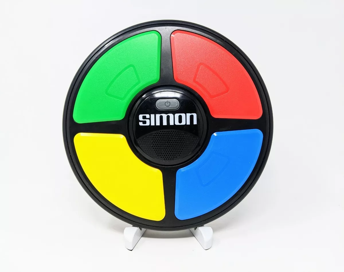 Electronic SIMON Large Classic Full Size Memory Light Sound Says Game Box  Basic