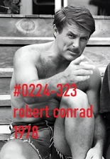 VINTAGE MALE PORTRAIT #0224-323 -robert conrad  1978 -free ship/usa