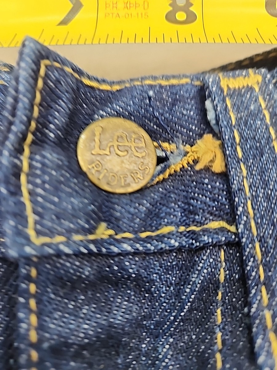 Vintage 70's Lee Rider Denim Jeans Straight Leg Men's 27x36 Vintage 70's Lee Rider Denim Jeans Straight Leg Men's 27x36