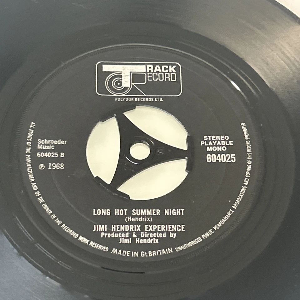 Jimi Hendrix Experience  All Along The Watchtower 45  Track-604025 Original - Image 4 of 4