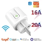 EU WiFi Smart Plug Socket AC100-240V Wireless Power Outlet Works with Alexa & Go