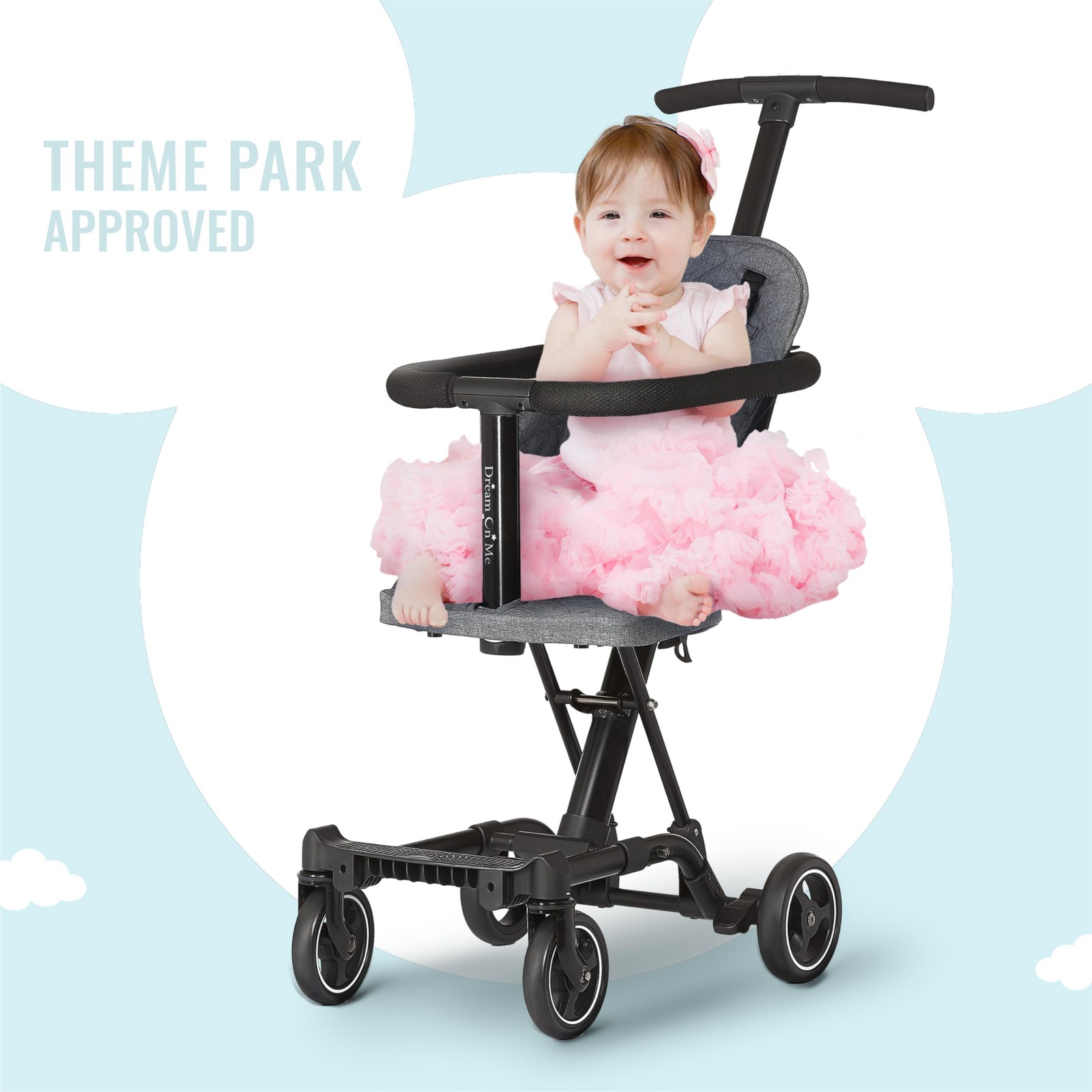 Dream On Me Coast Rider Stroller: Lightweight, Compact, One-Hand Easy Fold