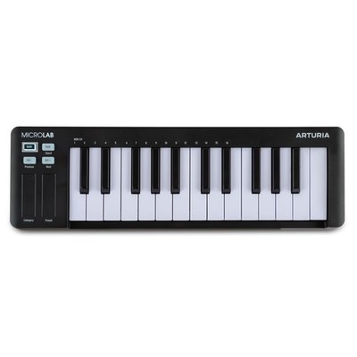 Arturia MicroLab Mk3  Universal MIDI Controller for Music Production  Black