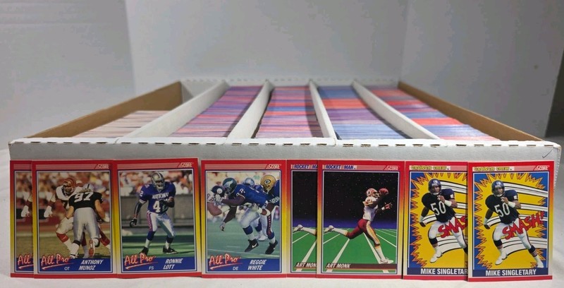 1990 Score Football Set Builder Bulk Lot Of 3500+ Cards W/ Duplicates & Inserts