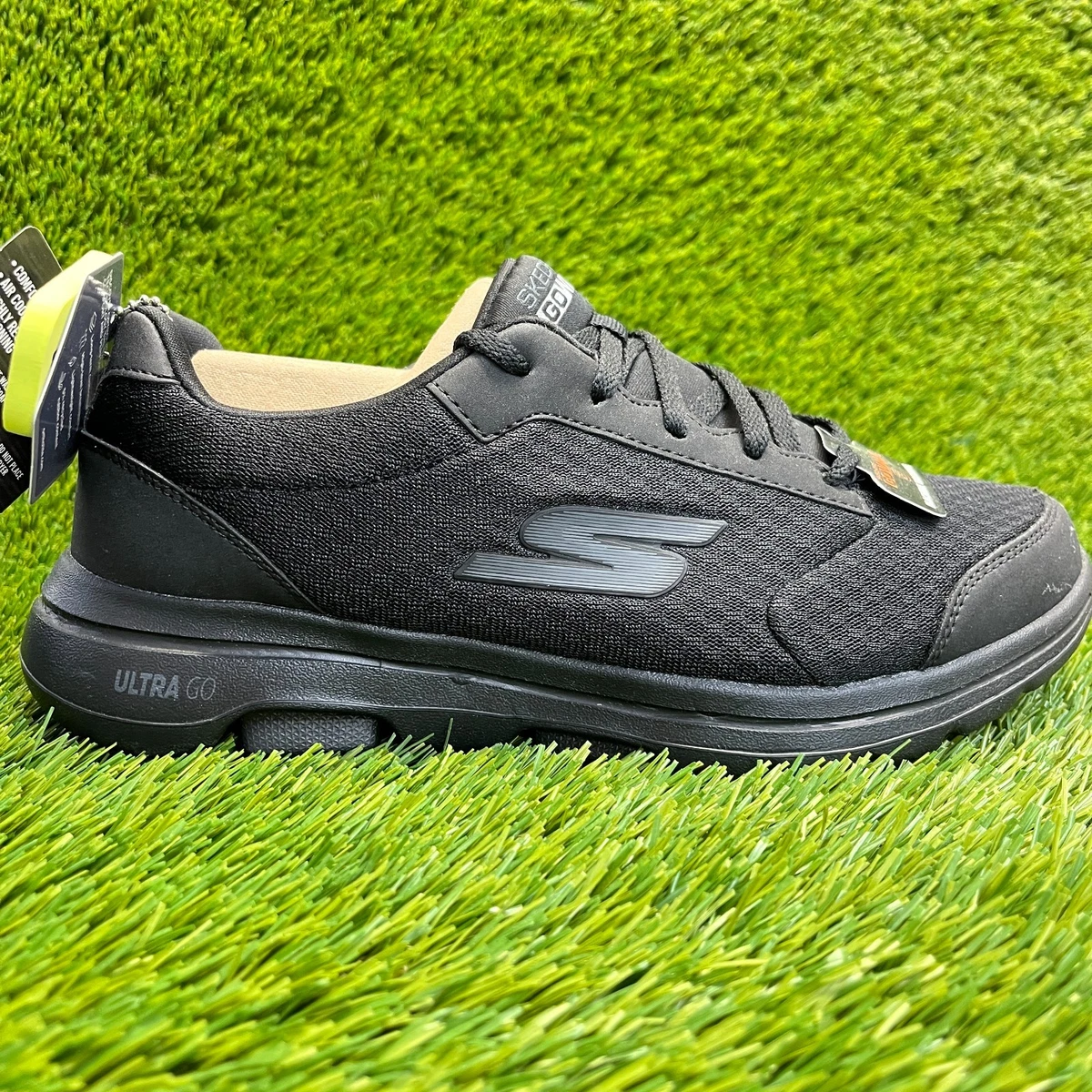 Skechers Go Walk5 Prized Mens Size 9 Charcoal Mat Slip On Trainers Shoes Skechers Gowalk 5 Sneakers for Men for Sale - Shop Men main image 3