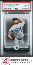2015 TOPPS MUSEUM COLLECTION #61 CLAYTON KERSHAW POP 1 PSA 10