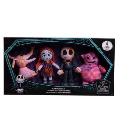 Disney Nightmare Before Christmas Plush Collector Set 4pc Jack Sally Oogie Zero