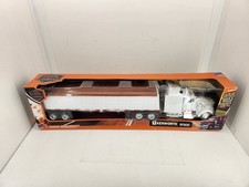 NIB New Ray Kenworth W900 Plain White Unmarked Cab 1/43 White Work Trailer