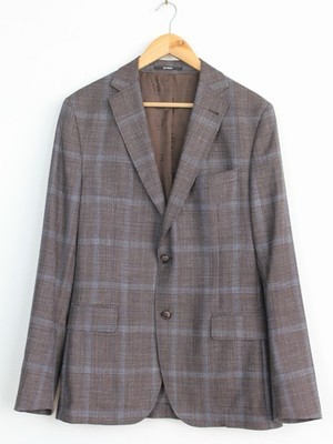 Loro Piana Fabric Navyboot Wool/Silk/Linen Sport Blazer Jacket, Size 50 