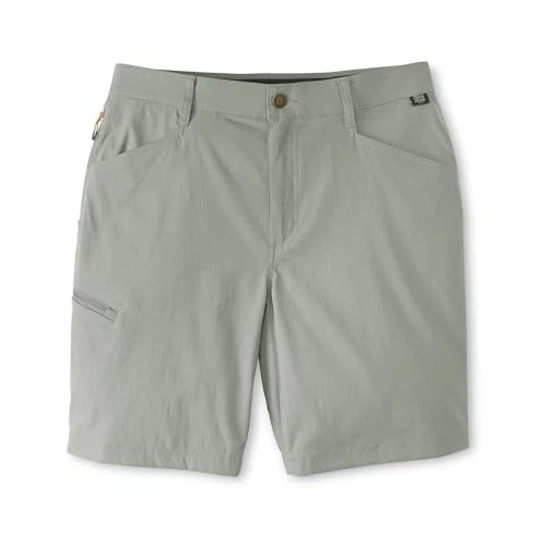 FIELD &STREAM MEN'S SLINGER NYLON PERFORMANCE FISHING SHORTS SIZE 34 LIGHT GRAY