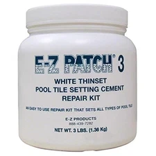 E-Z Patch EZP132 3 lbs White Thinset Pool Cement