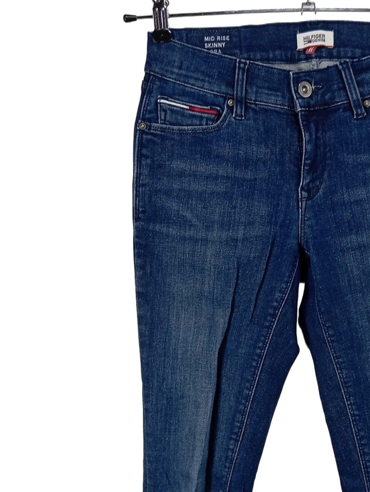 TOMMY HILFIGER DENIM Jeans cigarette Dames Jeans T EU 36 bleu style décontracté - Photo 3/4