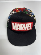 MARVEL Avengers Superhero Ball Cap Snap-back Black Adjustable.