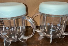 Nutribullet Set 2 With Lids For Blending Storing Fresh Baby Food 12 Oz Unused