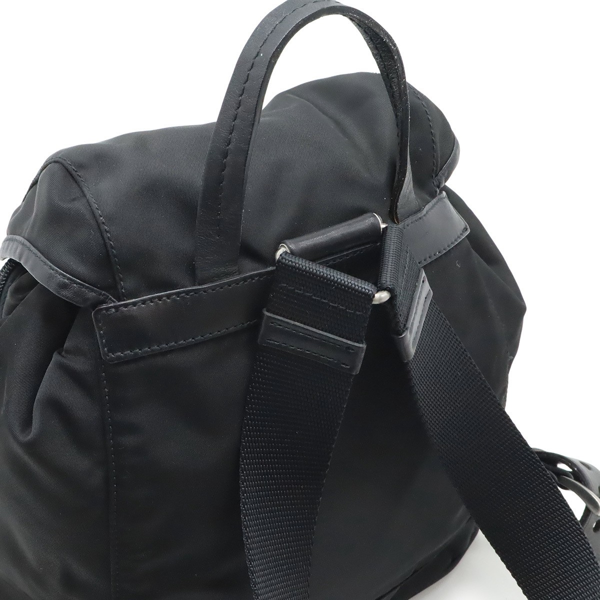 PRADA Triangle Logo Backpack Rucksack Mini Backpa… - image 7