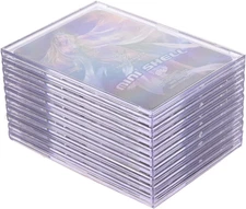 Cards Sleeves Top Loaders 10 Hard Acrylic Card Protector Clear Card Brick + 1 Di
