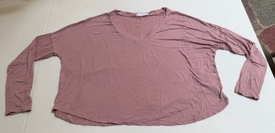 Double Zero Spicy Small Womens Drop Shoulder Cropped Oversized T-Shirt - Pink
