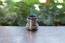 M42 MOUNTING MEYER OPTIC TRIOPLAN 1:3.5 75mm Red V (Multicoated) CUSTOM LENS