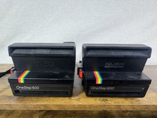 2 Polaroid One Step 600 Instant Camera - Uses Flash Bars