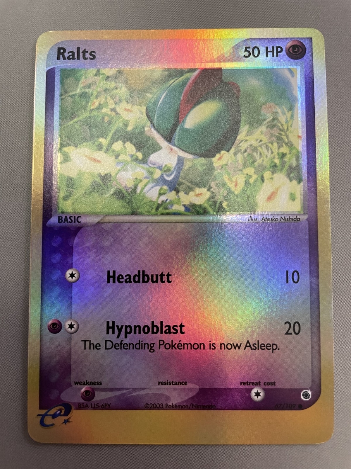 2003 EX Ruby & Sapphire Expedition Reverse Holo Ralts 67/109 NM-Mint