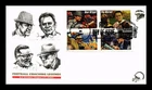 US COVER LEGENDARY FOOTBALL COACHES FDC SETENANT AFDCS THERMOGRAPHED