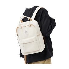 White School Backpack Girls Boys Waterproof Bookbag College Travel Rucksack