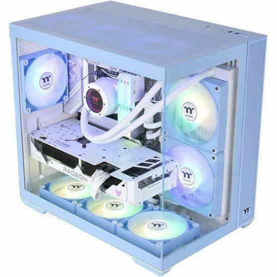 Корпус средней башни Thermaltake View 380 ТГ ARGB Hydrangea Blue