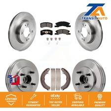 Disc Brake Rotors Semi-Metallic Pad Drum Front Rear Kit For Mitsubishi Mirage G4