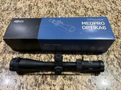 Meopta Optika6 3-18x50 FFP Riflescope, Illuminated RD Reticle 