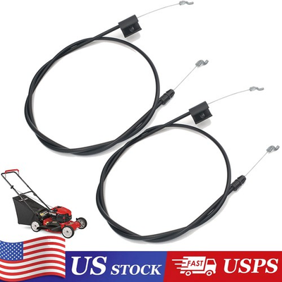 #ad 2Pcs CONTROL CABLE FITS TROY BILT MTD HONDA LAWN MOWER 946 1130 746 1130 9461130 $12.30