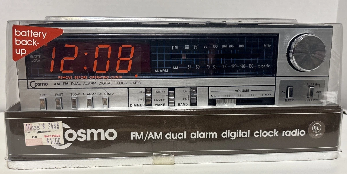 Radio despertador con salida de auriculares