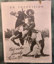 1950's Duncan Renaldo Johnson Bros Furniture WSPD-TV Cisco Kid Promo Photo 