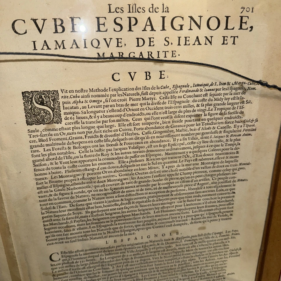 ОРИГИНАЛЬНАЯ КАРТА CUBA INSULA, HISPANIOLA INSULA ГОНДИУСА, C. 1620 - Изображение 4 из 4