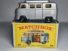 Matchbox Lesney MB 34 Volkswagen Camper Van Low Roof with Box Near Mint